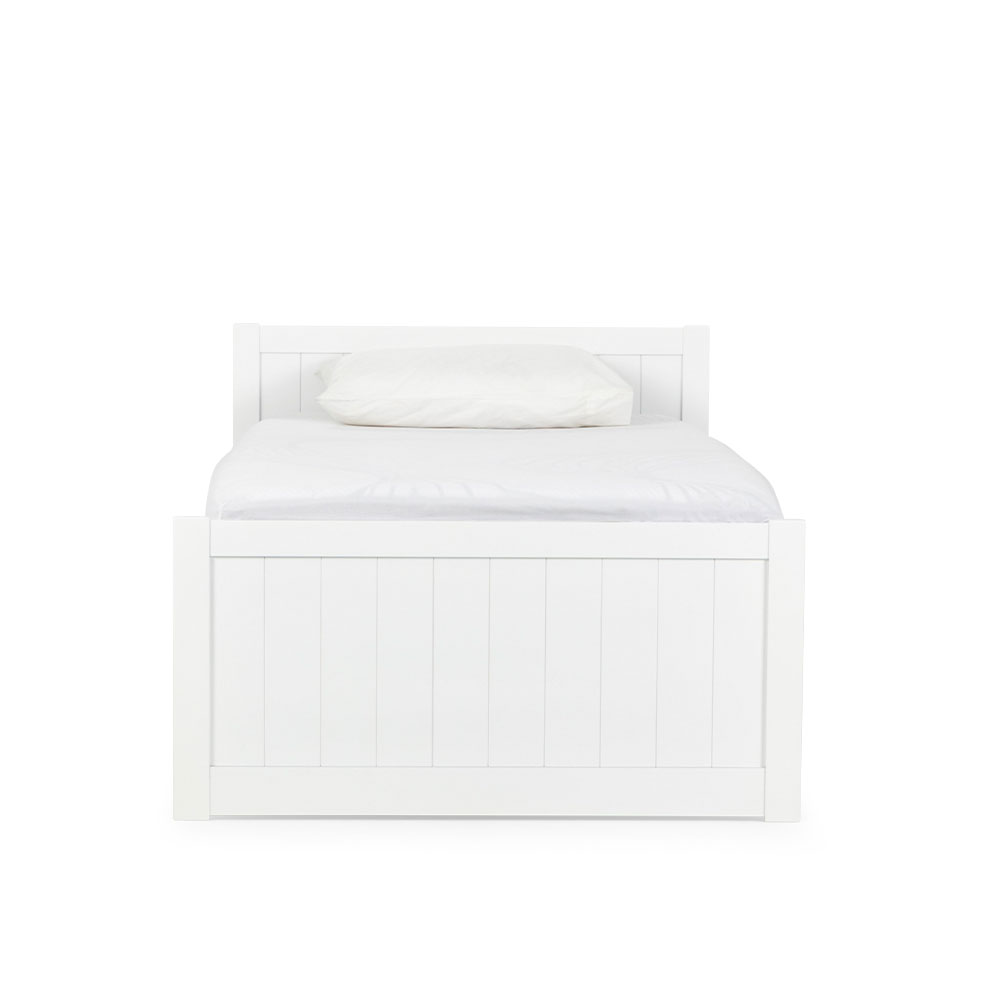 Emerson King Single/Single Trundler Bed Setting, White