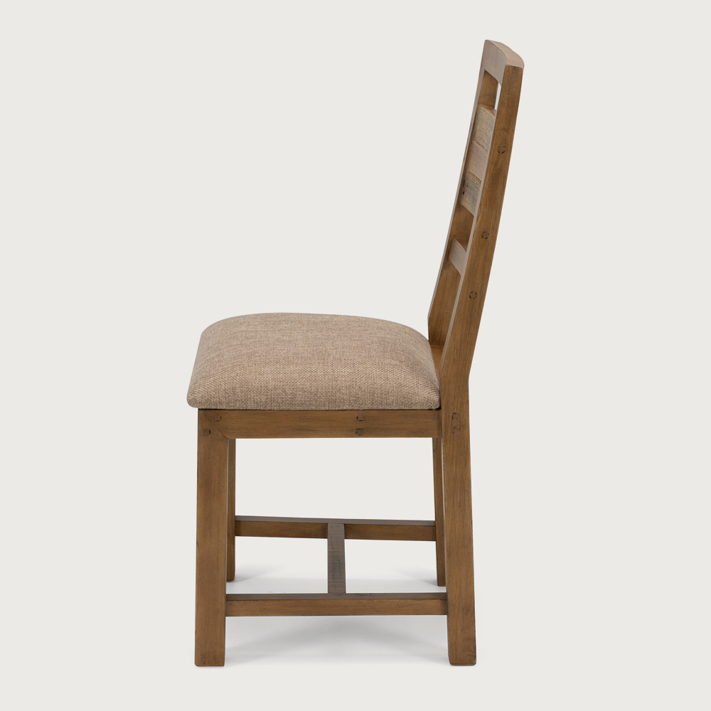 Forged Dining Chair With Cushioned Seat