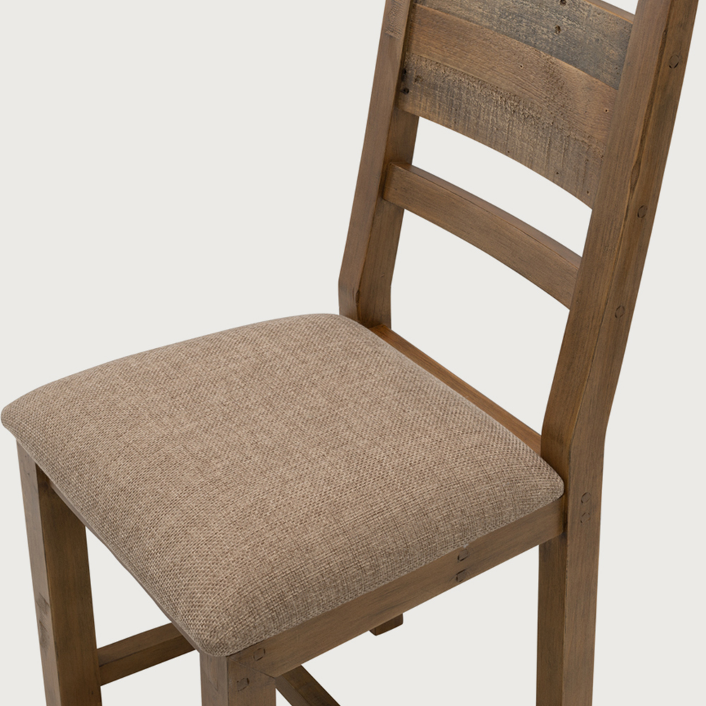 Forged Dining Chair With Cushioned Seat