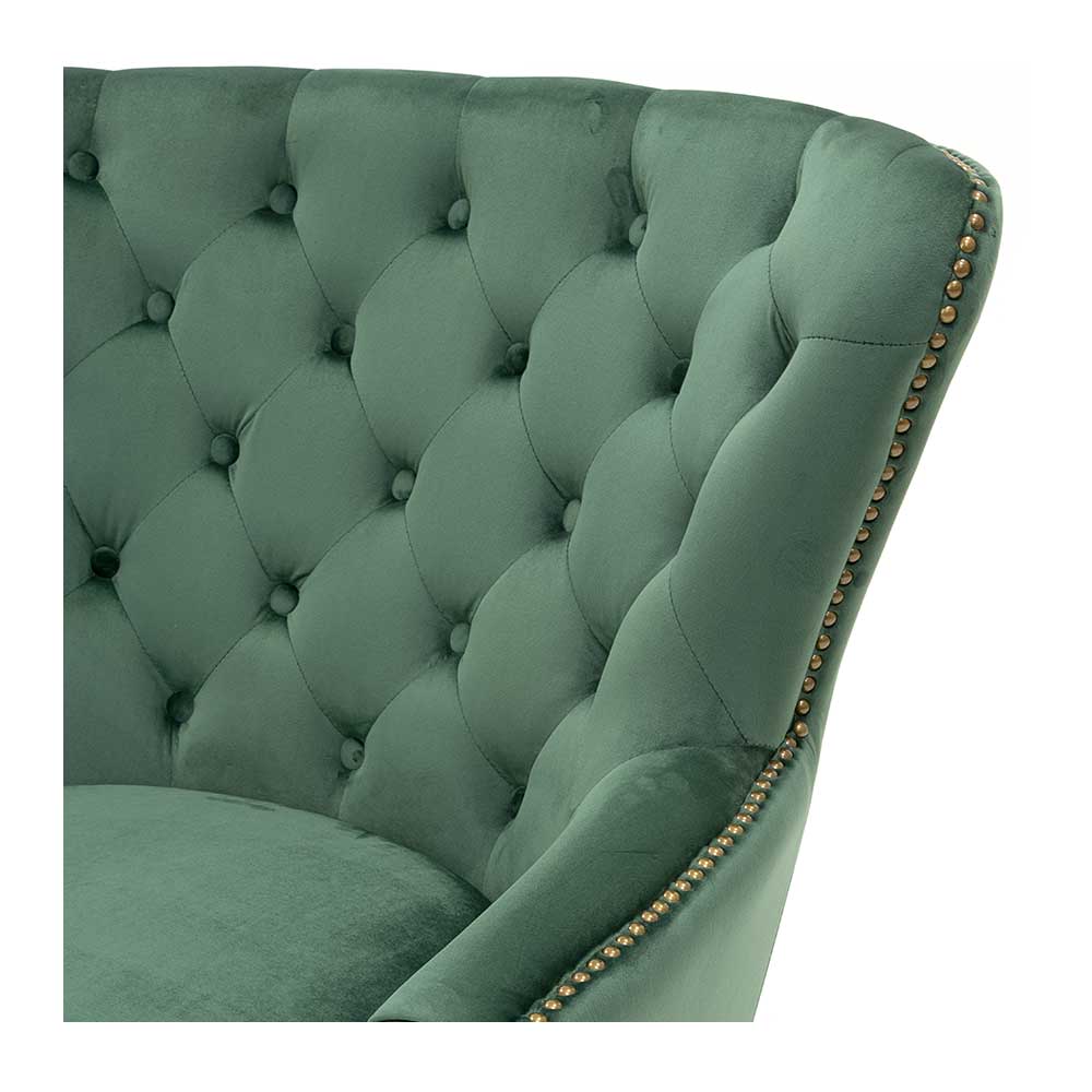 Elyse Velvet Chair, Forest