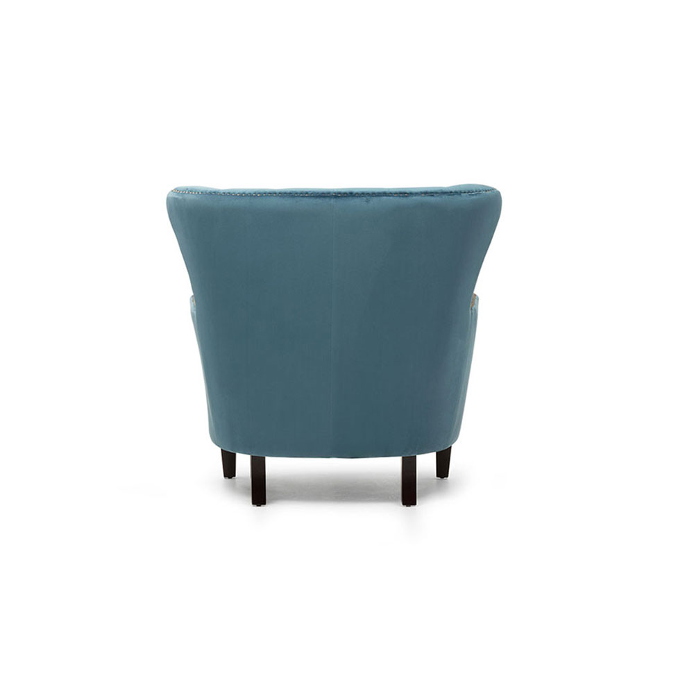 Elyse Velvet Chair, Marine