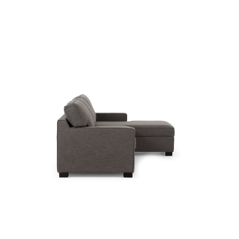 Haines Sofa Bed With Chaise, Dark Grey