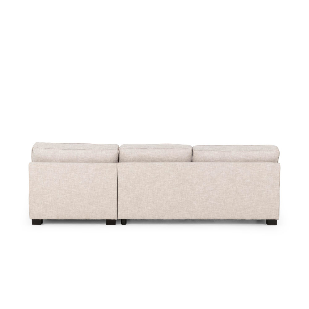 Haines Sofa Bed With Chaise, Light Grey