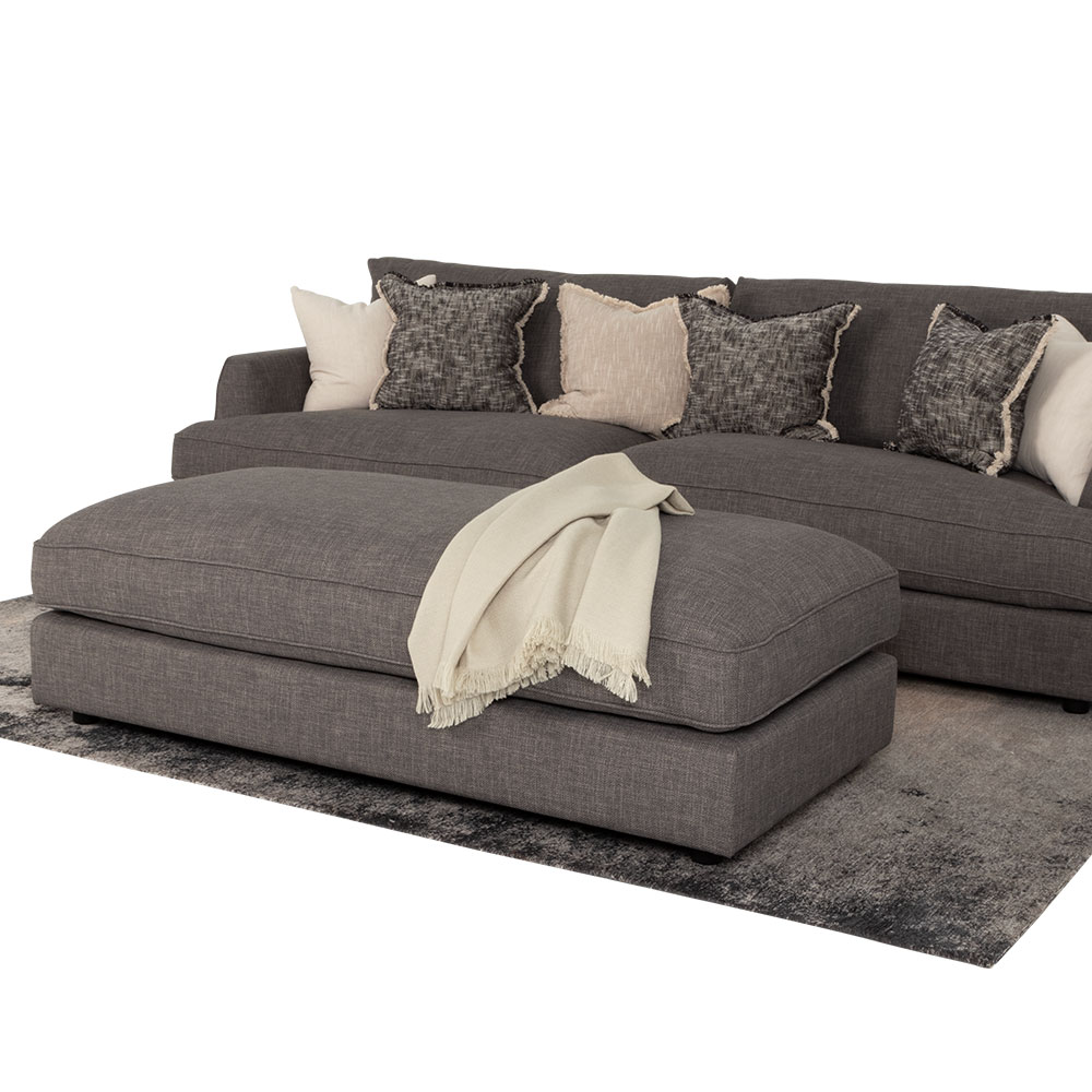 Hampton Oversized 4 Seater, Dark Grey