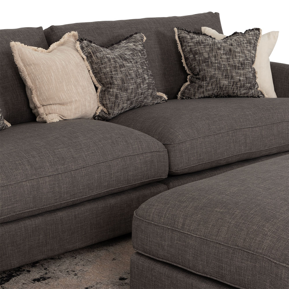 Hampton Oversized 4 Seater, Dark Grey