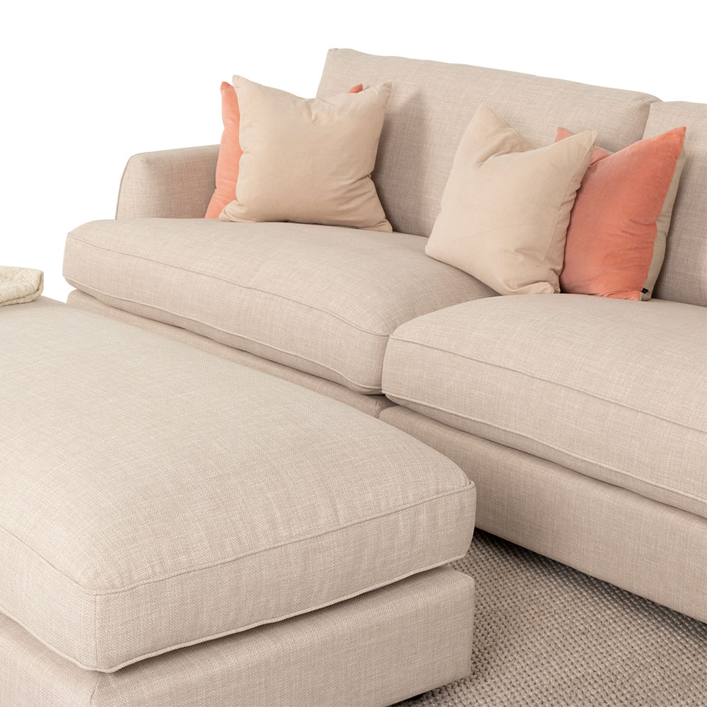 Hampton Oversized 4 Seater, Oatmeal