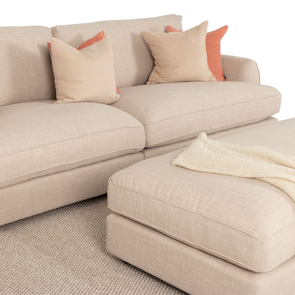 Hampton Oversized 4 Seater, Oatmeal