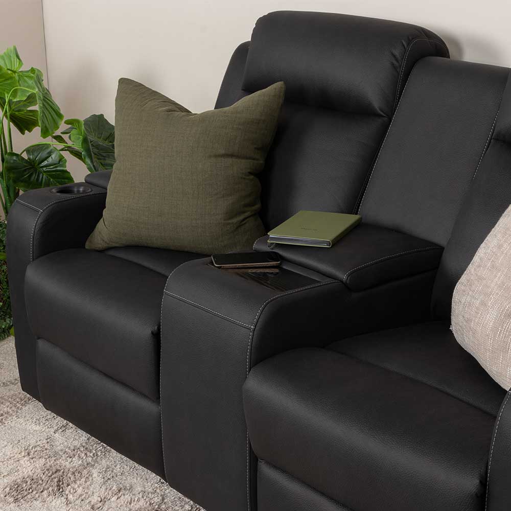 Lawson 2 Seater Electric Recliner, Charcoal