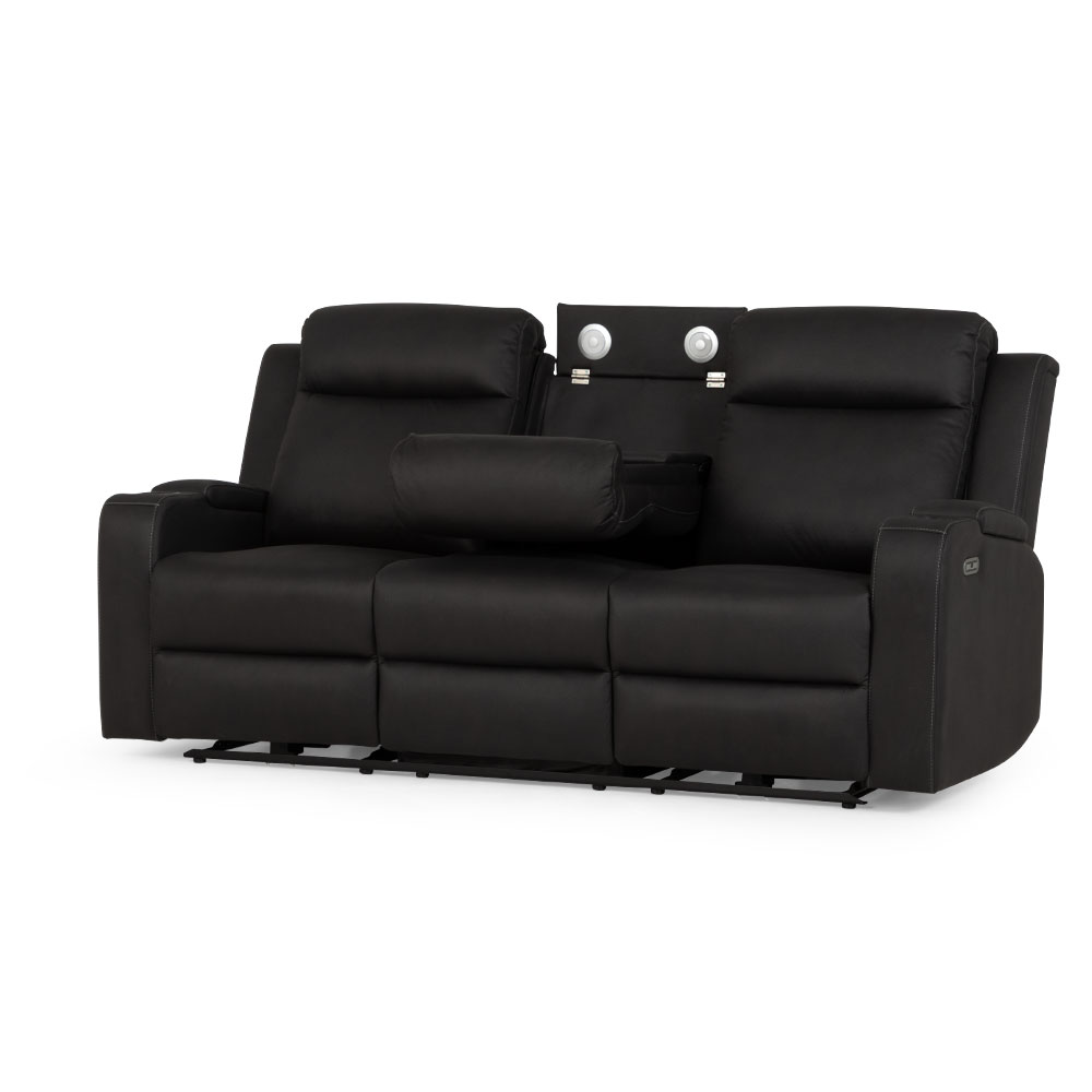 Lawson 3 Seater Electric Recliner, Charcoal