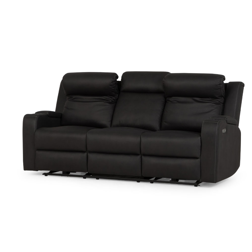 Lawson 3 Seater Electric Recliner, Charcoal