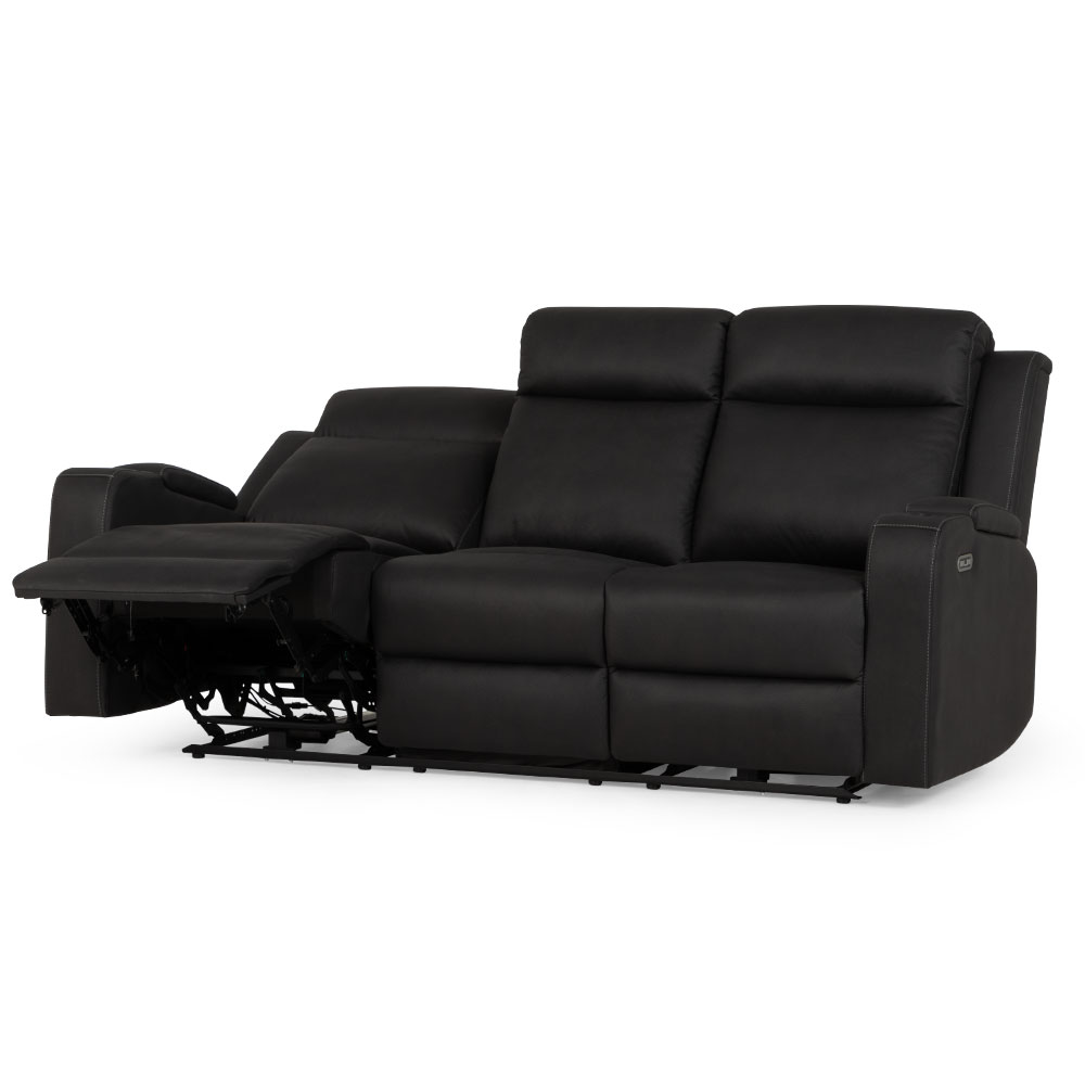 Lawson 3 Seater Electric Recliner, Charcoal