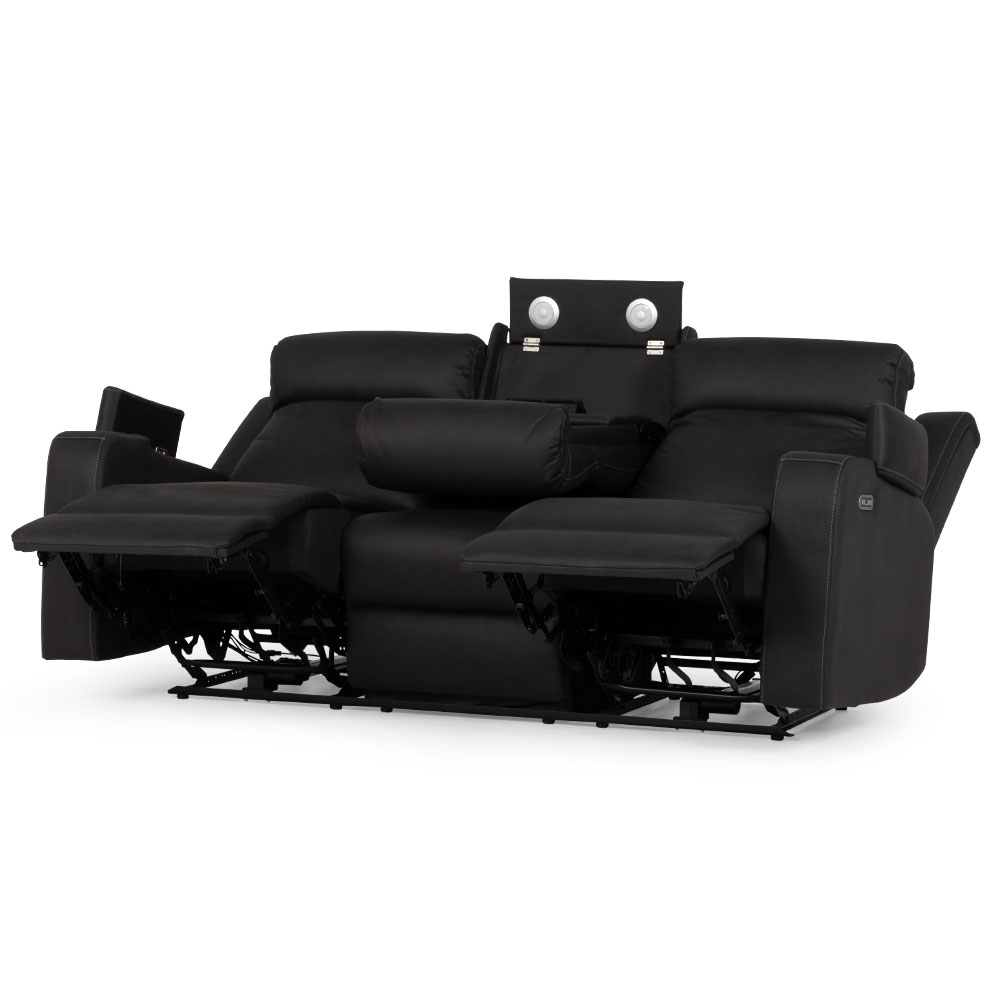 Lawson 3 Seater Electric Recliner, Charcoal