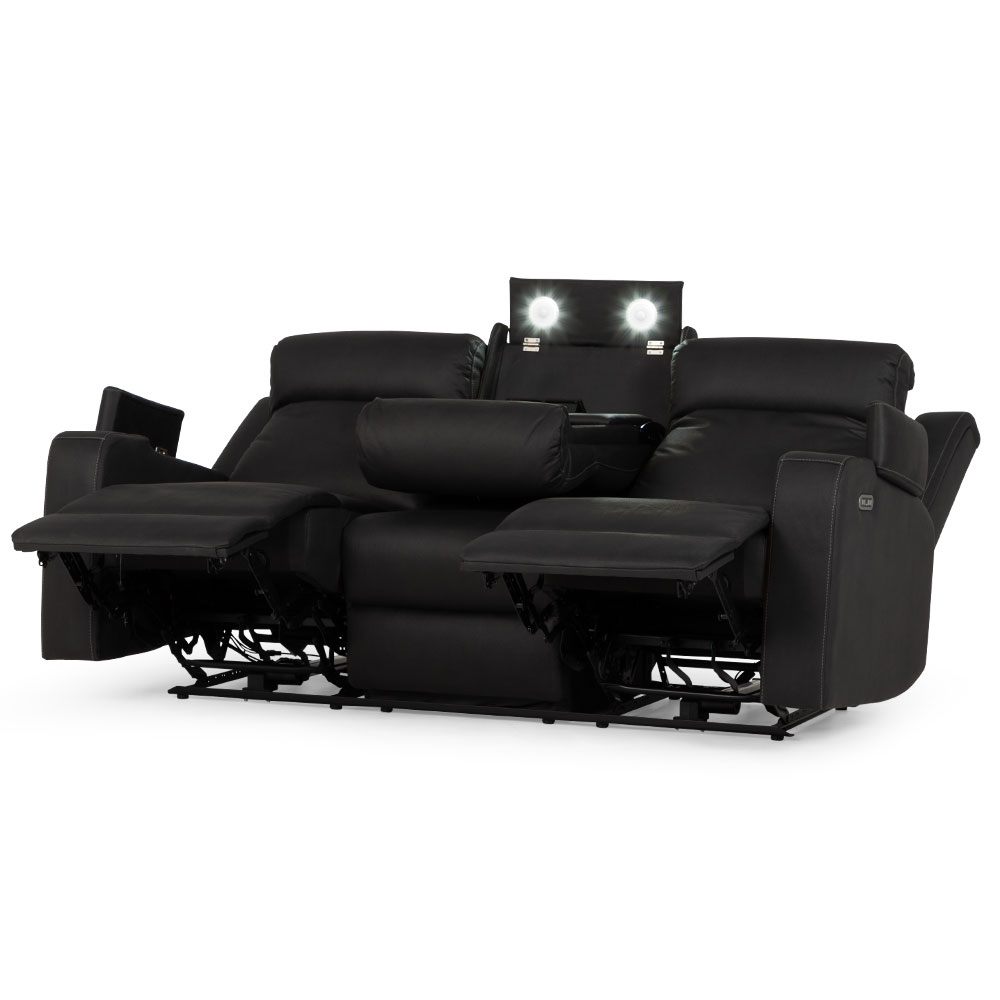 Lawson 3 Seater Electric Recliner, Charcoal