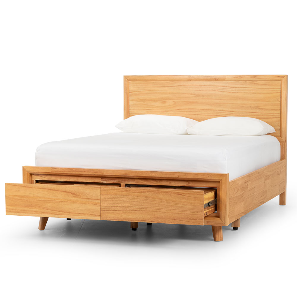 Larvik Queen Bed Frame With Storage