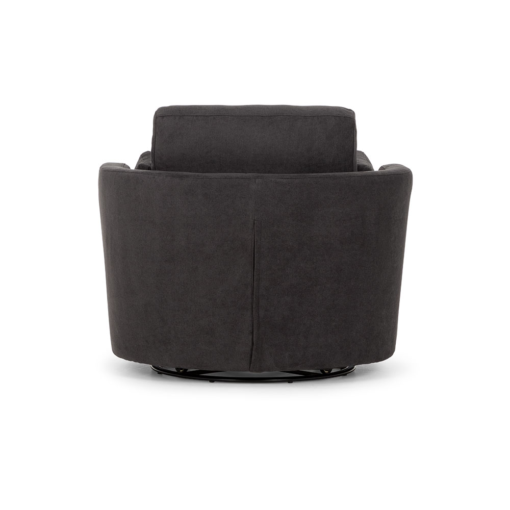 Macey Swivel Chair, Midnight