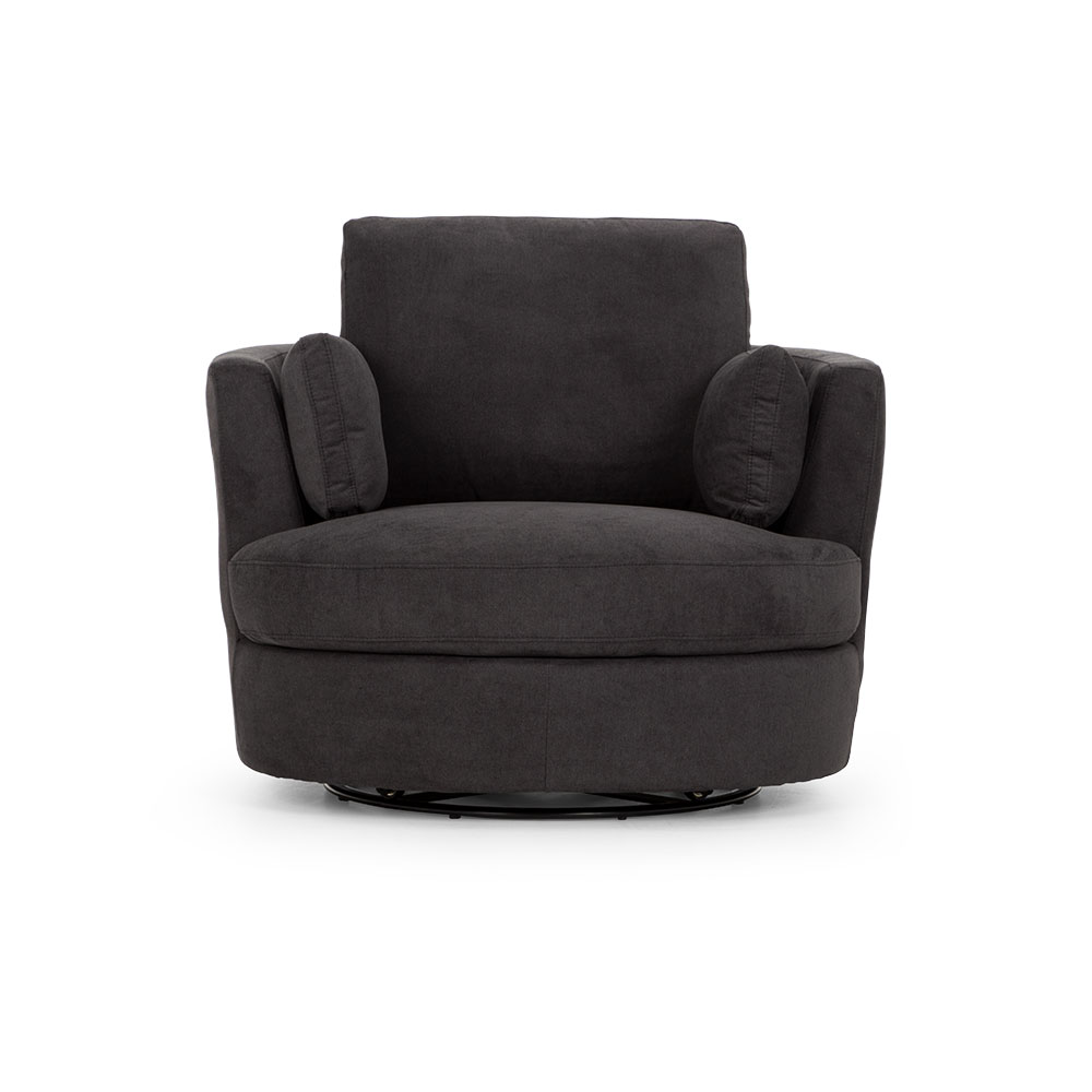 Macey Swivel Chair, Midnight