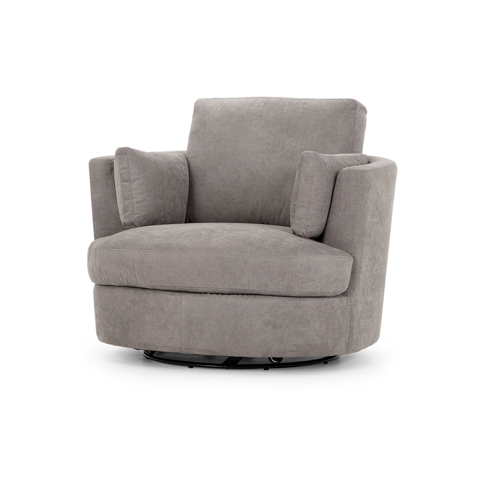 Macey Swivel Chair, Storm