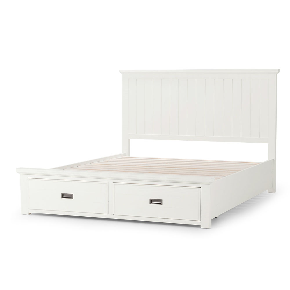 Melve Queen Bed Frame, White