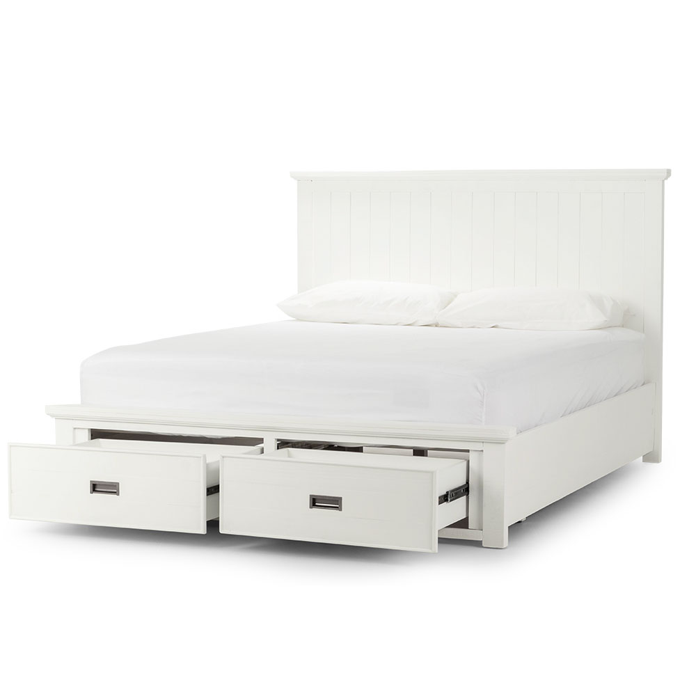 Melve Queen Bed Frame, White