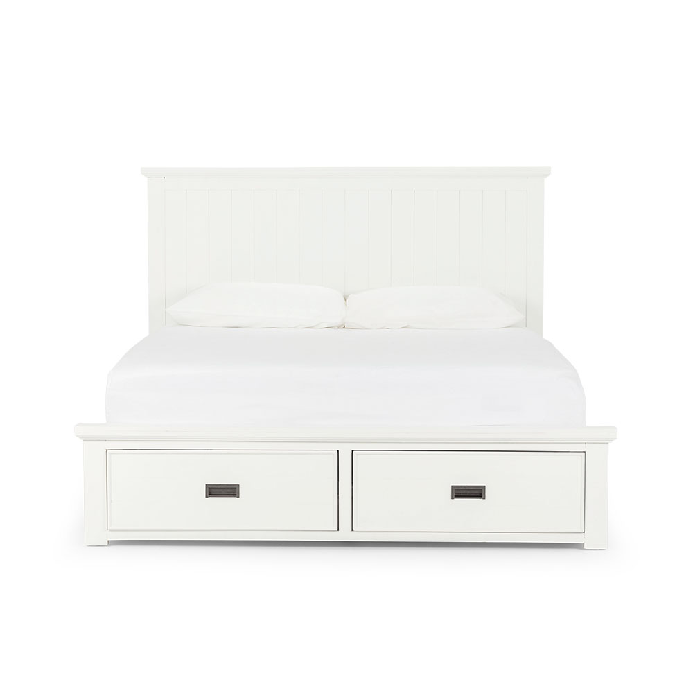 Melve Queen Bed Frame, White