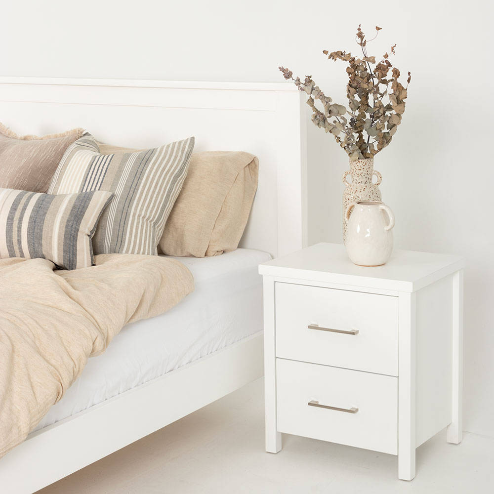 Miller Double Bed Frame, White