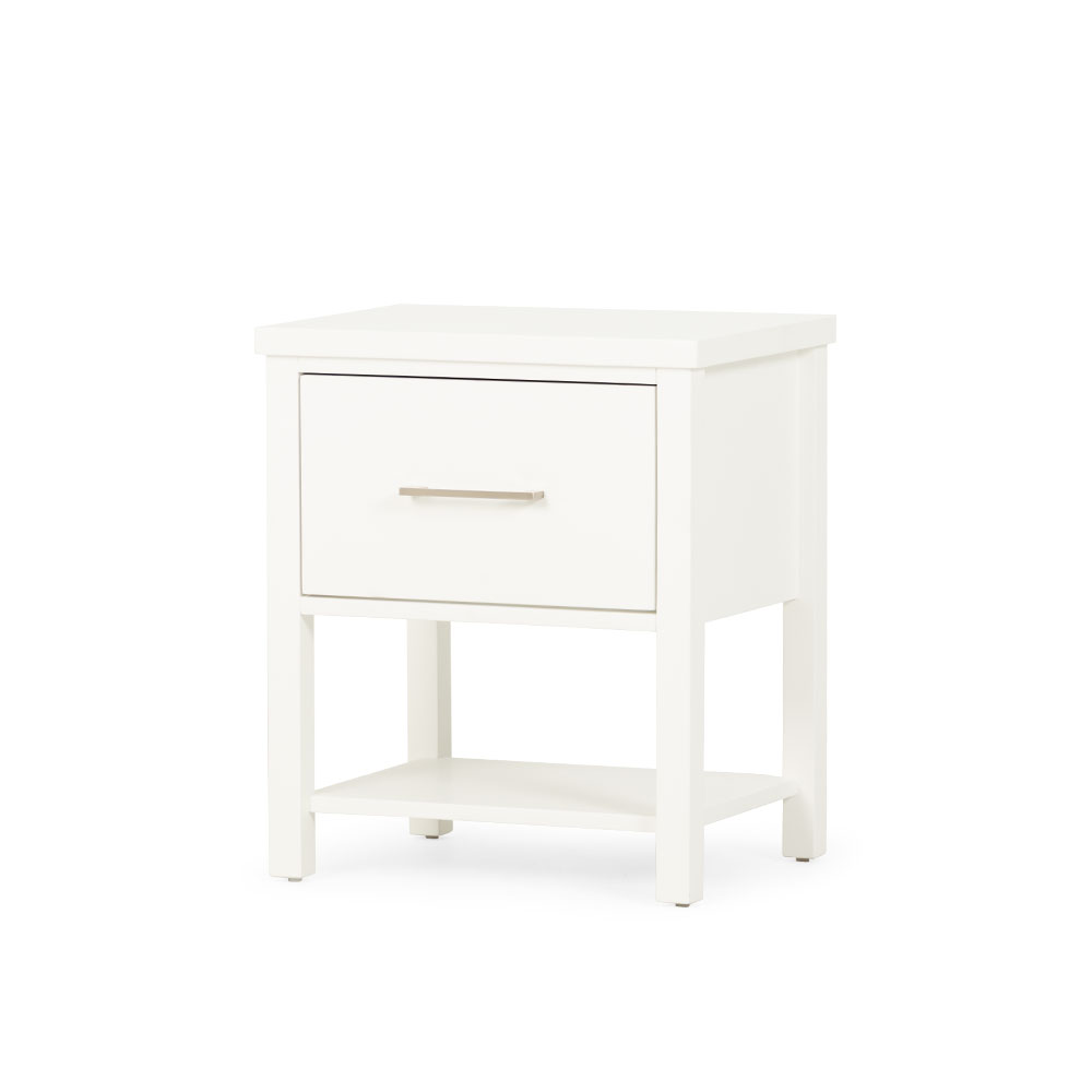 Miller 1 Drawer Bedside, White