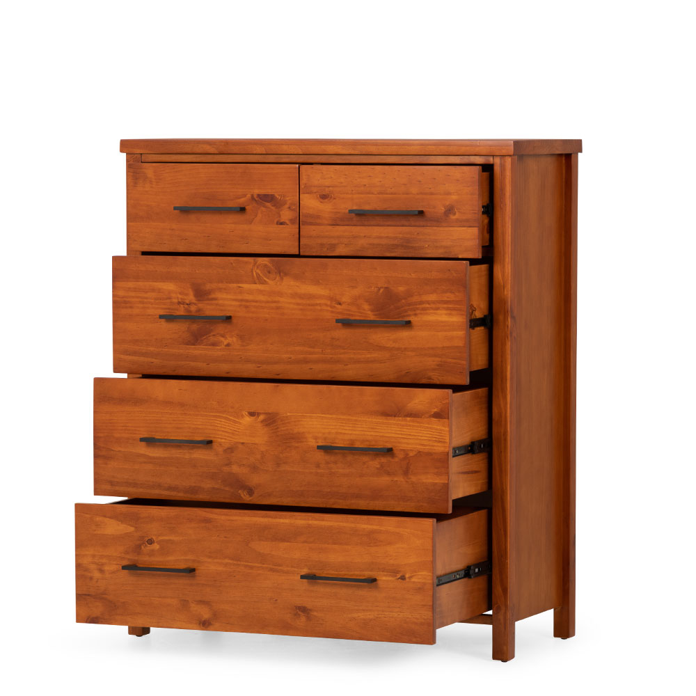 Miller 5 Drawer Tallboy, Light