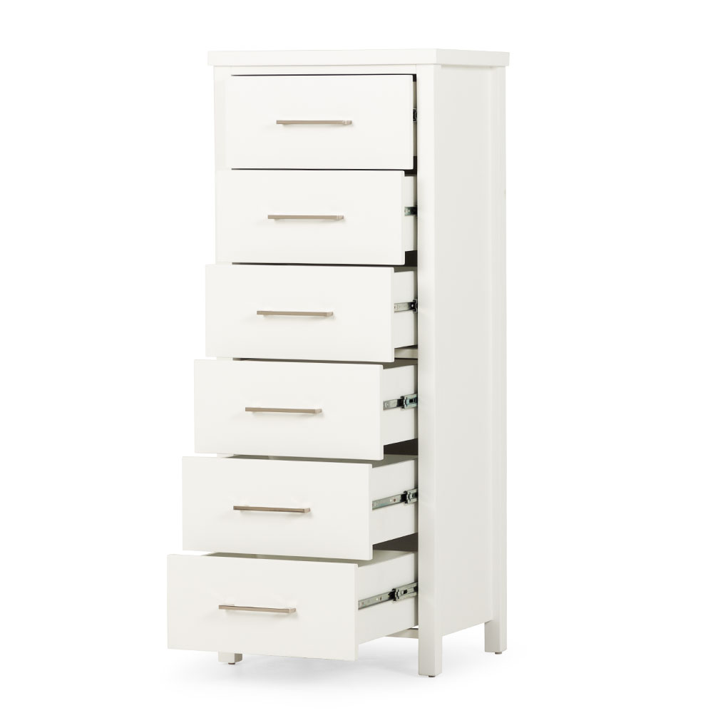 Miller 6 Drawer Lingerie, White