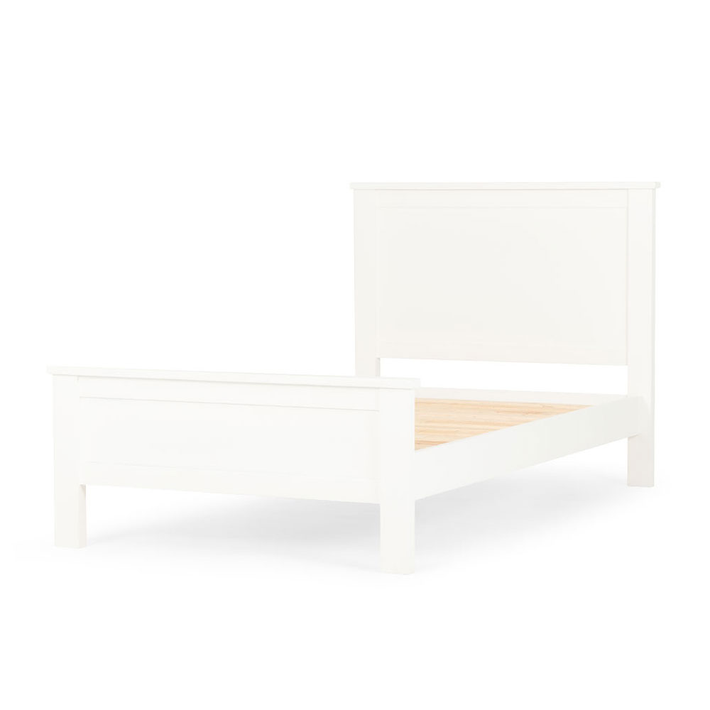 Miller King Single Bed Frame, White