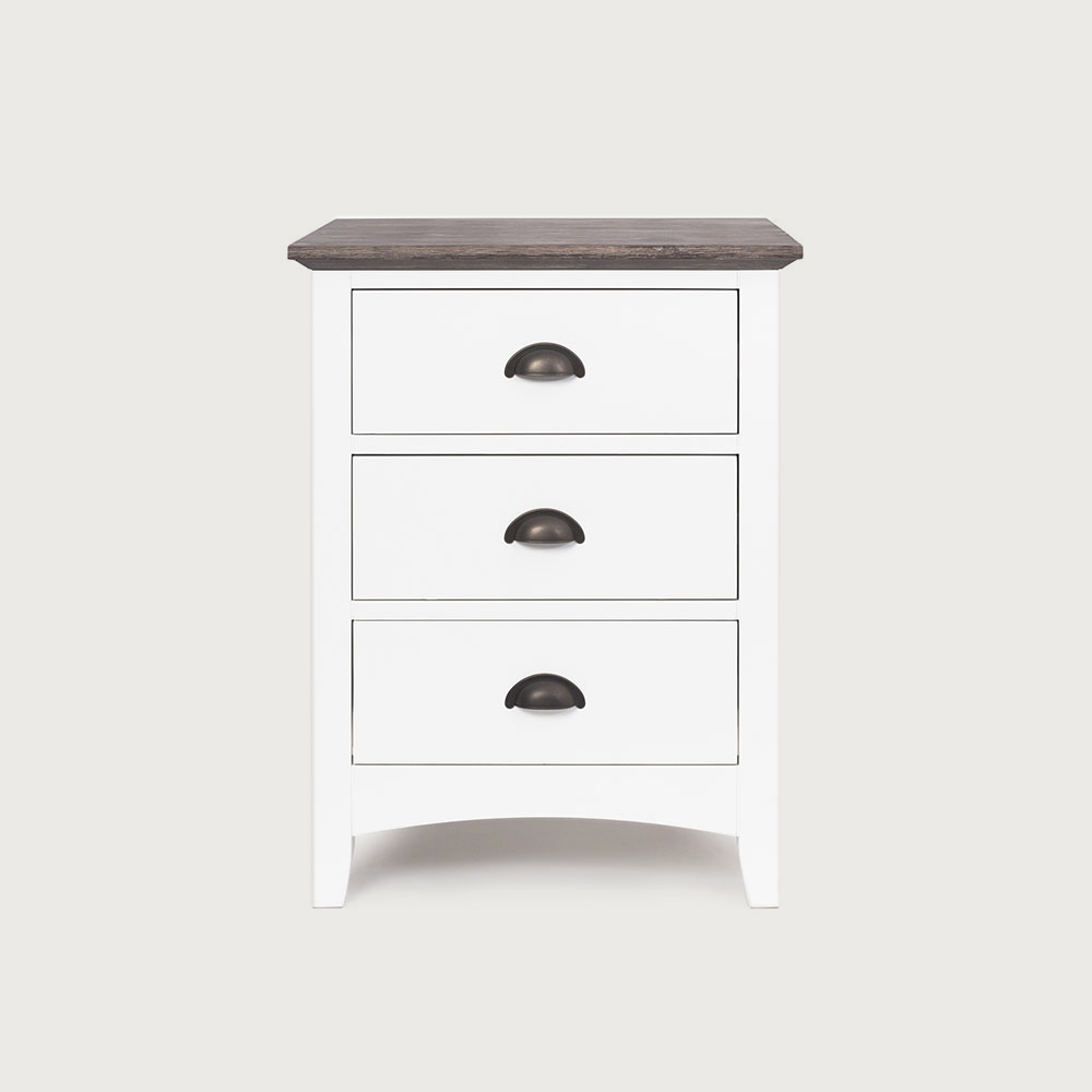 Chicago 3 Drawer Bedside