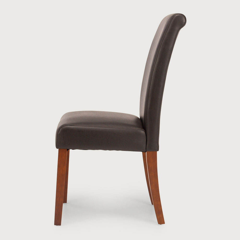 Norfolk Dining Chair, Brown/Light Leg