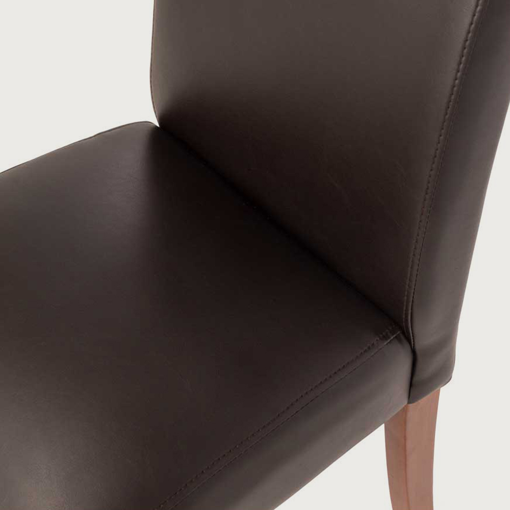 Norfolk Dining Chair, Brown/Light Leg