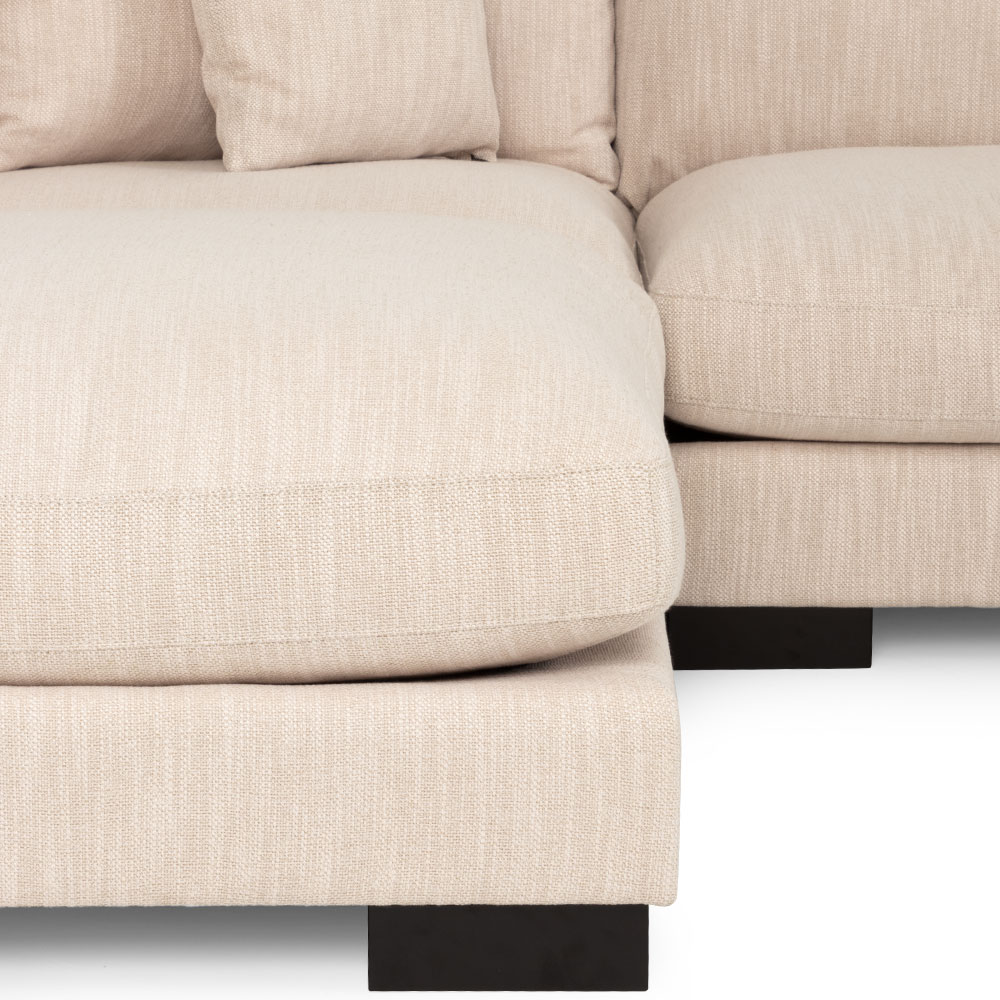 Oakley Chaise Sofa, Oatmeal