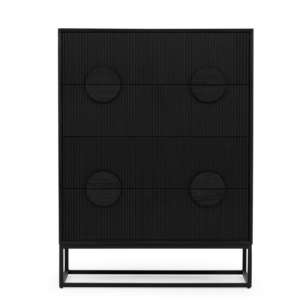 Oslo 4 Drawer Tallboy, Dark