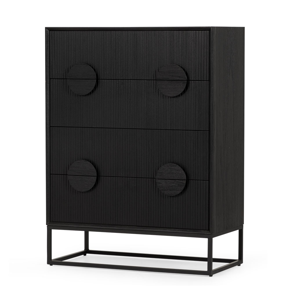 Oslo 4 Drawer Tallboy, Dark