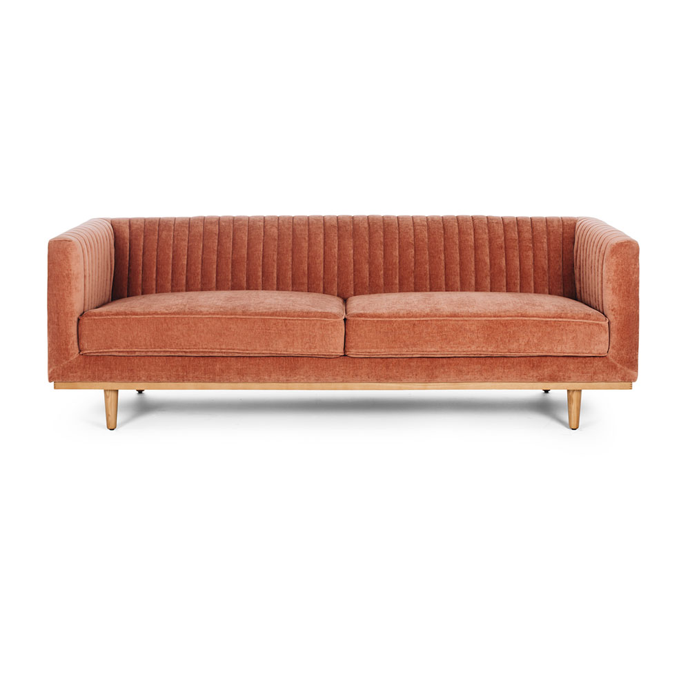 Madison 3 Seater Sofa, Amber Rose