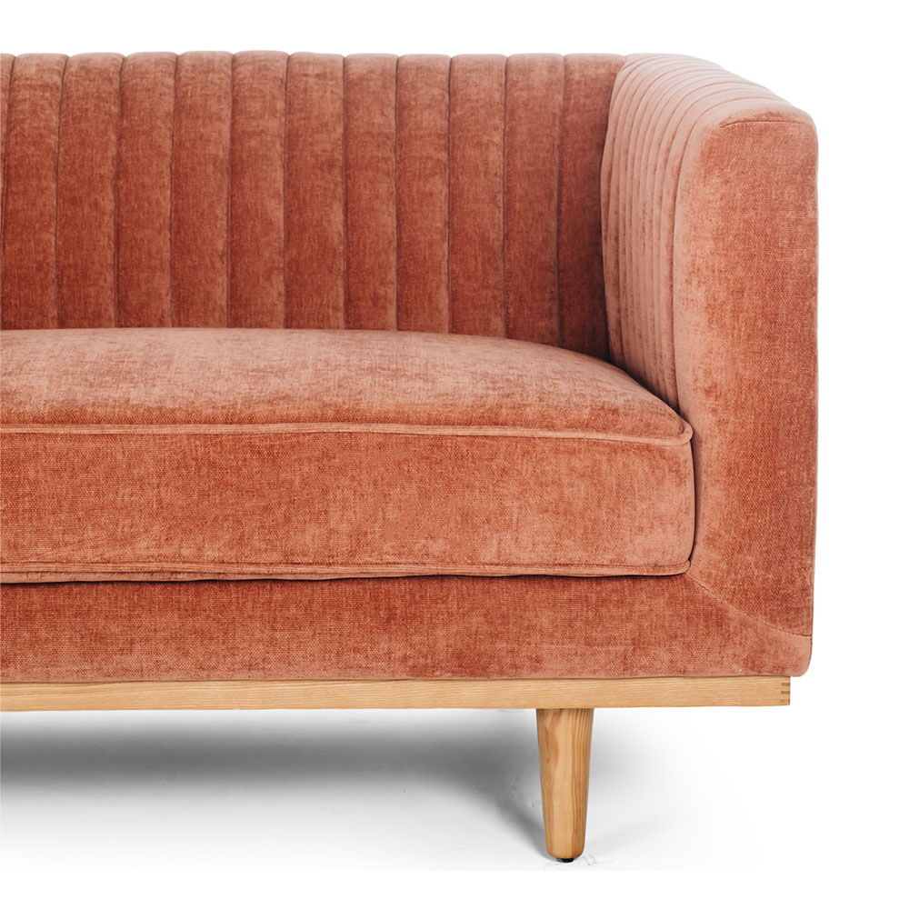 Madison 3 Seater Sofa, Amber Rose