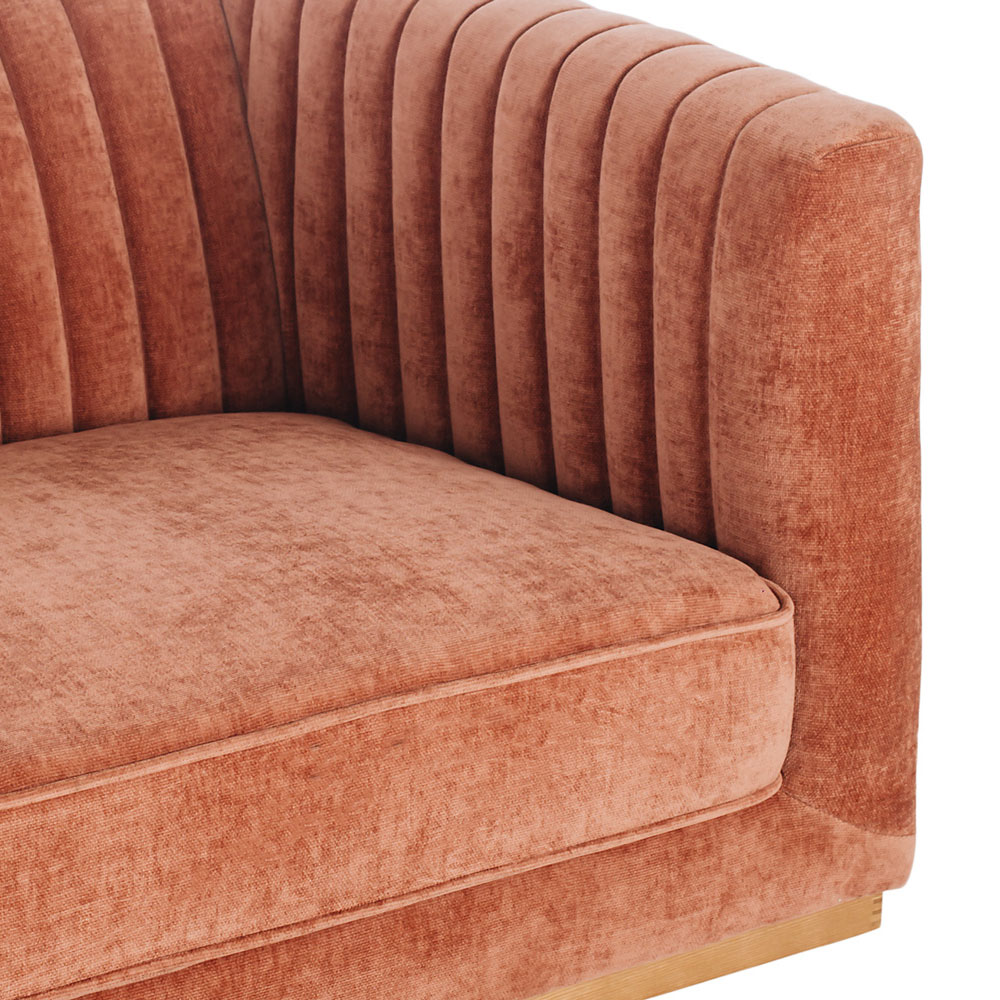 Madison 3 Seater Sofa, Amber Rose