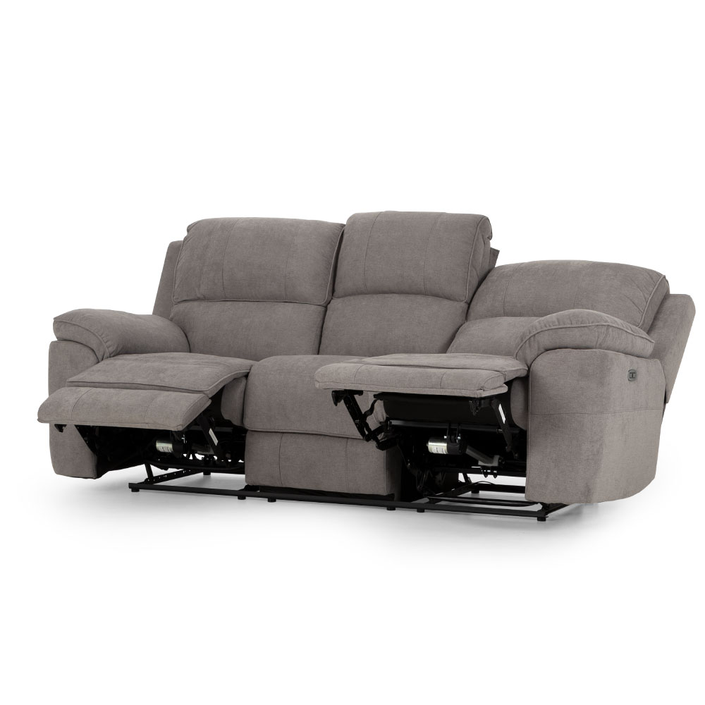 Reese 3 Seater Electric Recliner, Storm