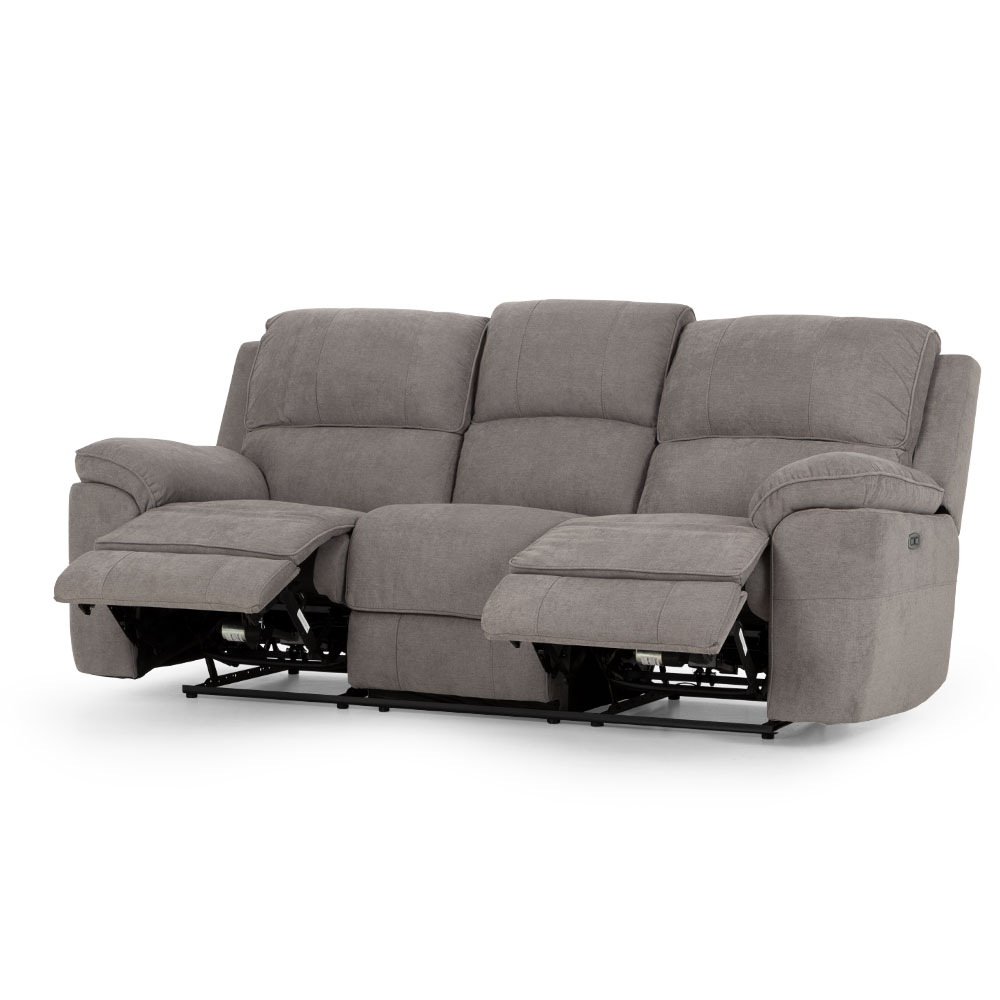 Reese 3 Seater Electric Recliner, Storm