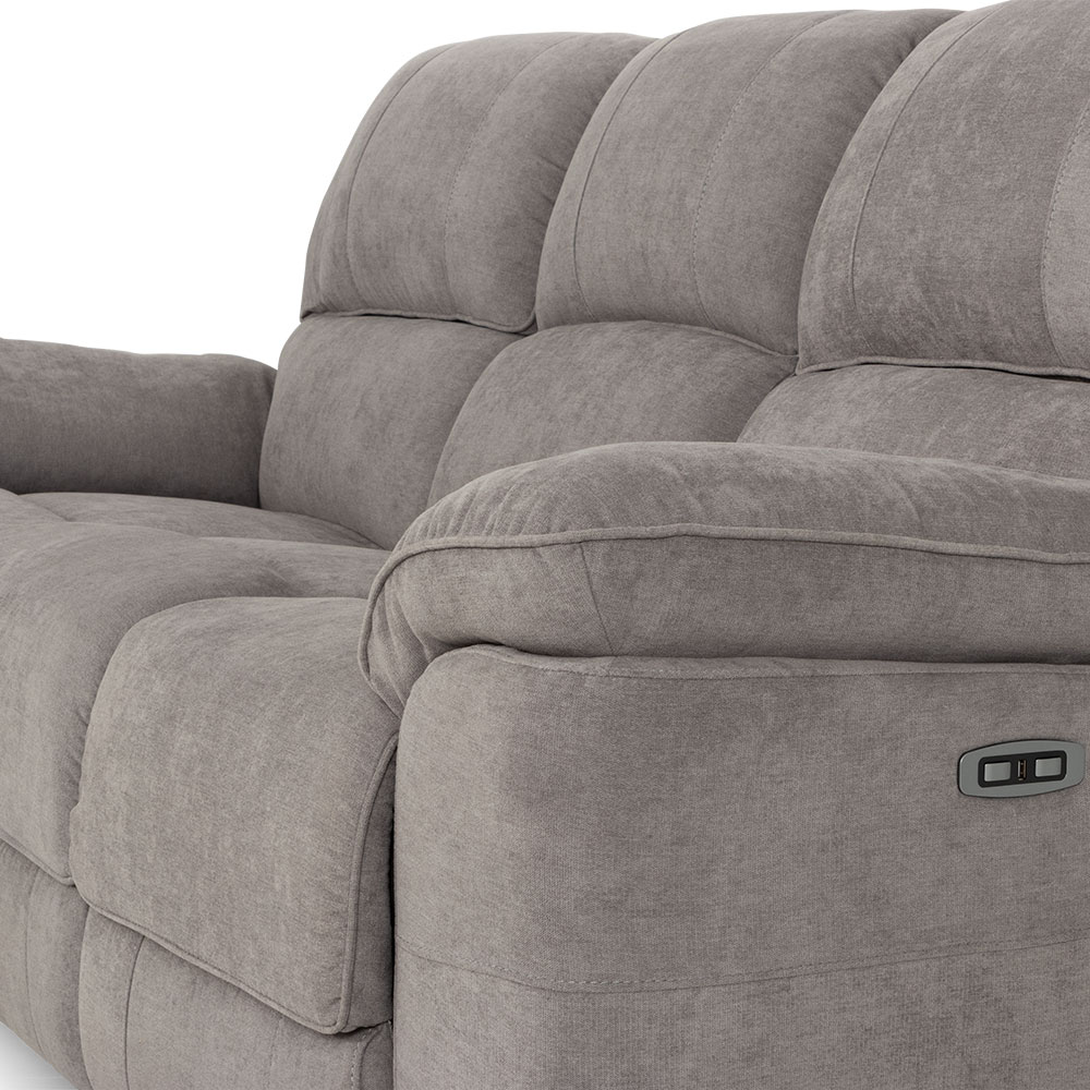 Reese 3 Seater Electric Recliner, Storm