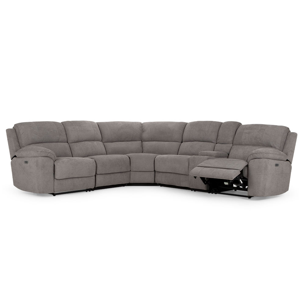 Reese Electric Recliner Corner Suite, Storm