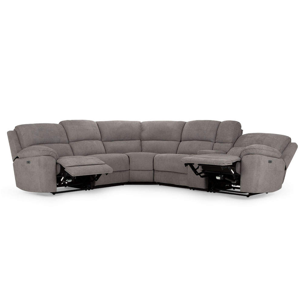 Reese Electric Recliner Corner Suite, Storm