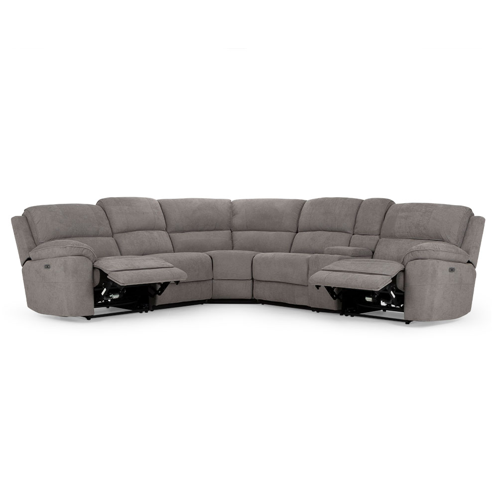 Reese Electric Recliner Corner Suite, Storm