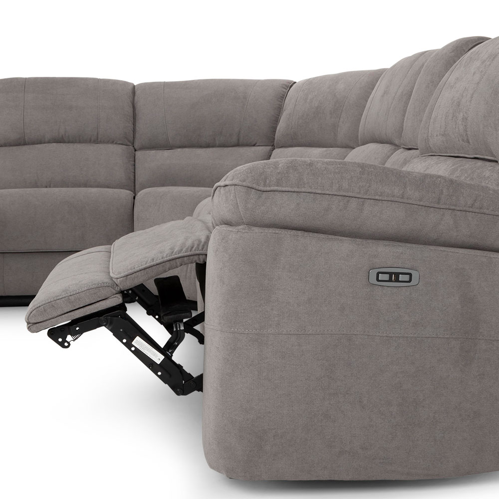 Reese Electric Recliner Corner Suite, Storm