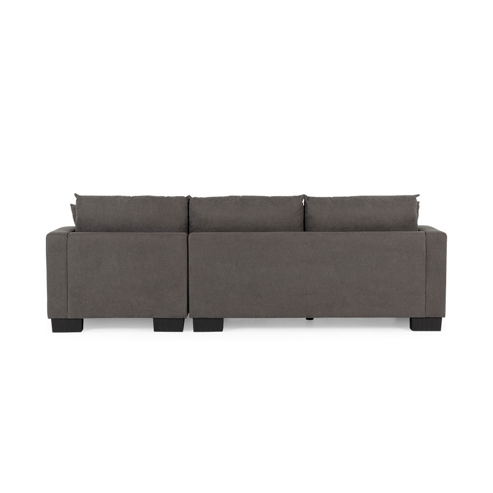 Tasman Right Hand Facing Chaise Sofa, Dark Grey