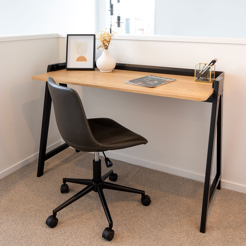 Vintage Office Chair, Grey