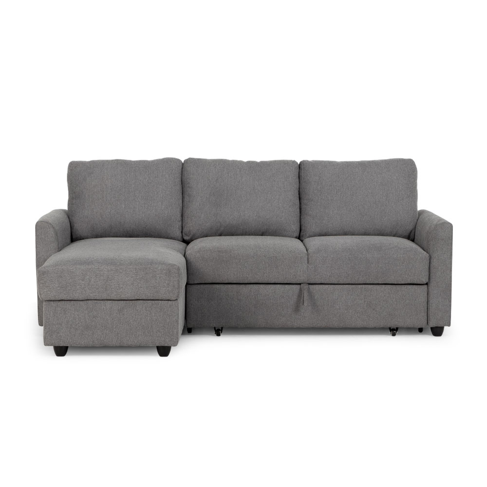 Tyler Sofabed with Chaise, Grey