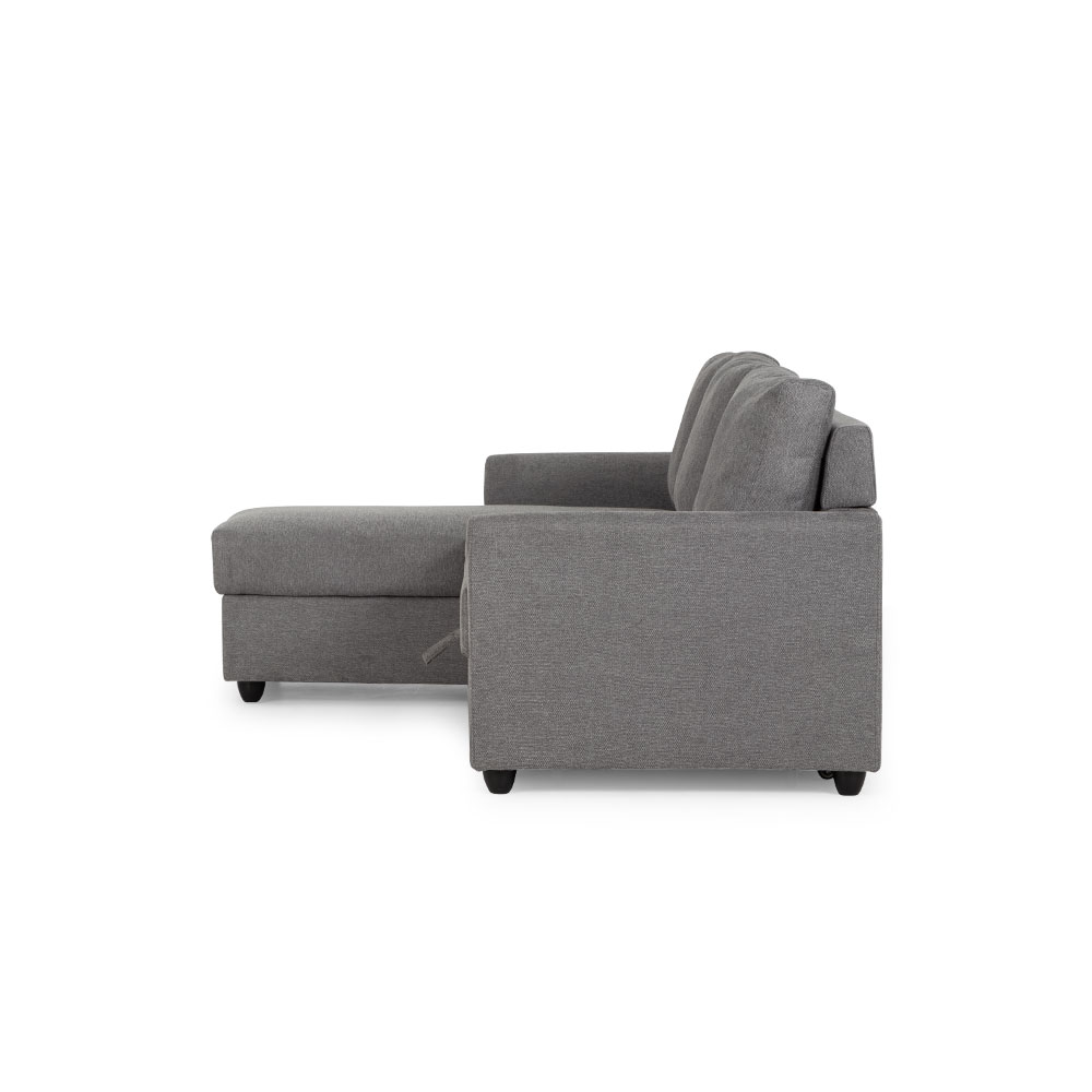 Tyler Sofabed with Chaise, Grey