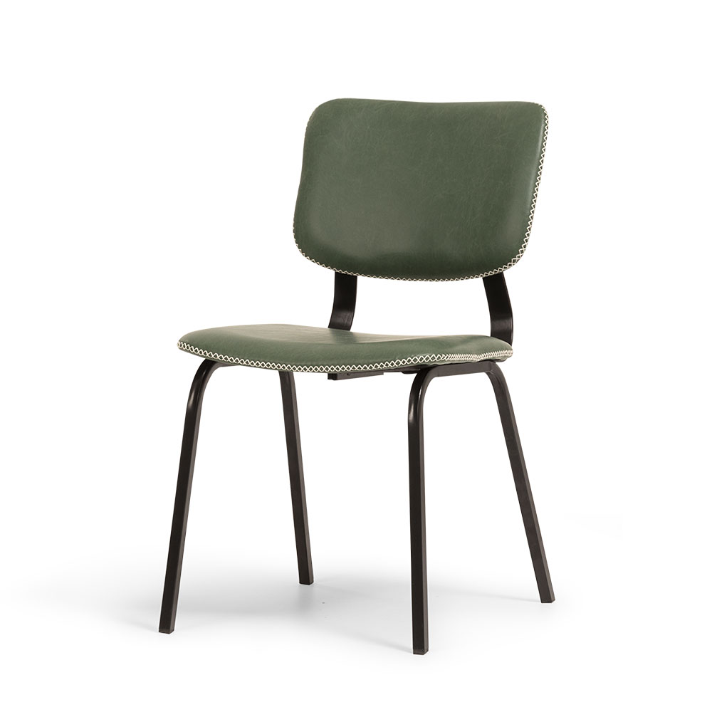 Vintage School Chair, Green